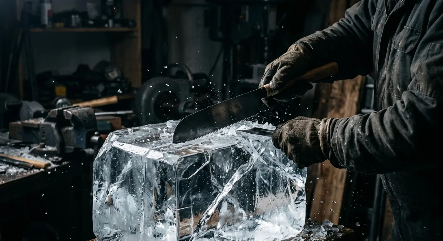 Artisan ice craftsmanship